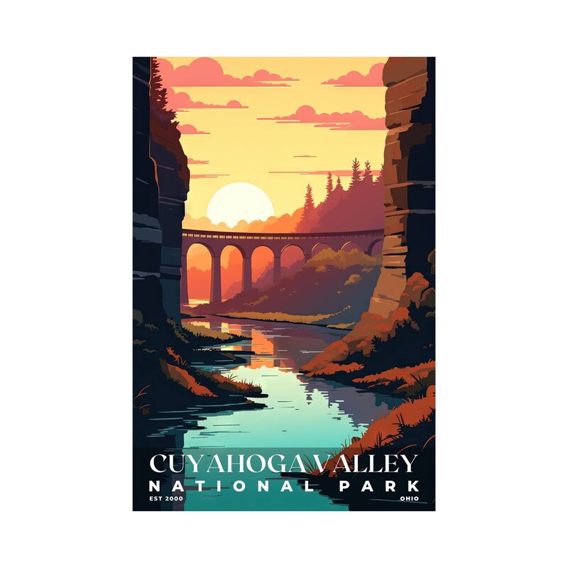 Cuyahoga Valley National Park Poster, Travel Art, Office Poster, Home Decor | S3